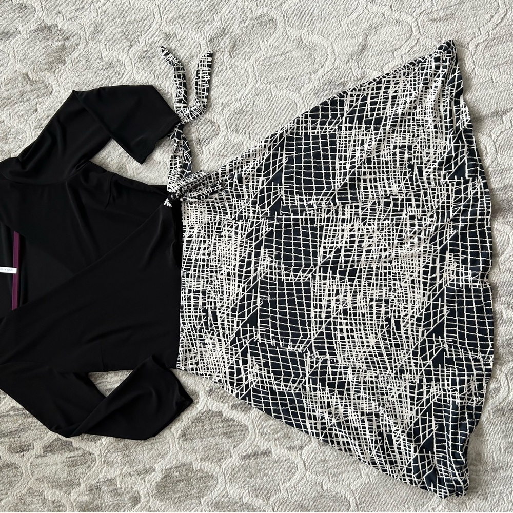 Purple Rain Black Dress with Purple Accent